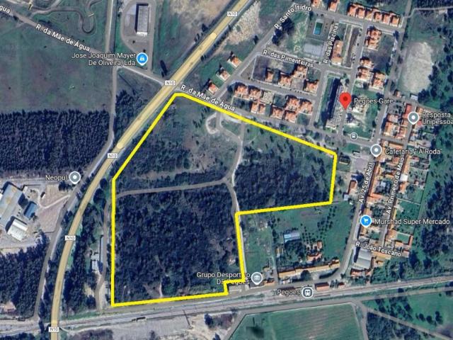 Terreno de 108.508m2 com PIP aprovado para a construção de 34.931m2 em Pegões Gare, Montijo, Setúbal