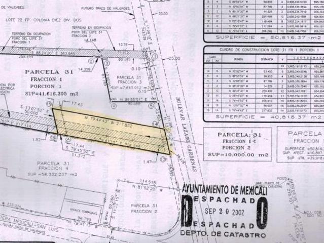 Terreno de 1 hect. en venta en Ejido Cuernavaca