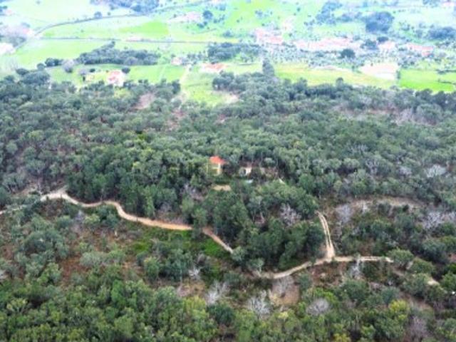 Terreno de 27ha com dependência agrícola convertida em casa completamente isolado
