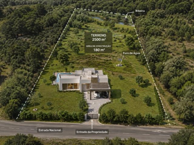 Terreno de 2350 m² no Ciborro N2 | Projeto Aprovado Moradia 180 m² + Furo de Água