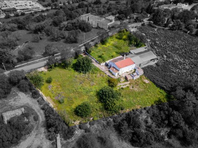 Terreno de 2.470 m² com CASA ANTIGA e Potencial de Construção 300 m² – Casas Costas, Boliqueime | Vista Mar e Panorâmica