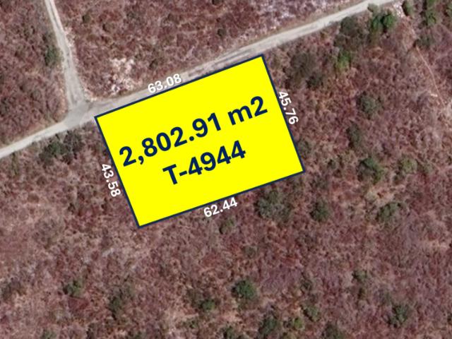 Terreno de 2,802.91 m2 en Paraíso Progreso Yucatán