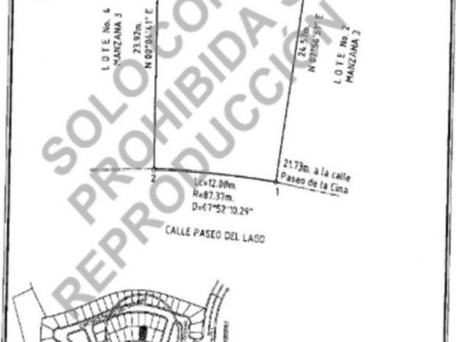 Terreno de 338 m2 en venta en PASEO DE LAS LOMAS II