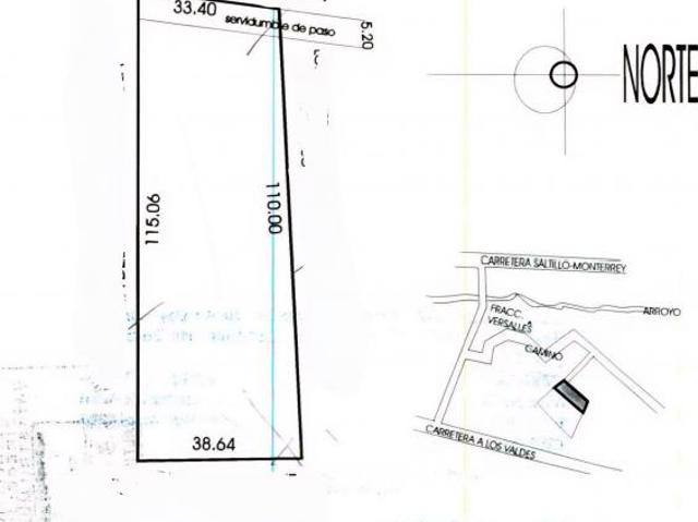 Terreno de 4,034.70 m² ubicado en una de las mejores zonas de Saltillo, Coahuila