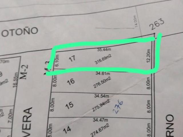 Terreno disponible