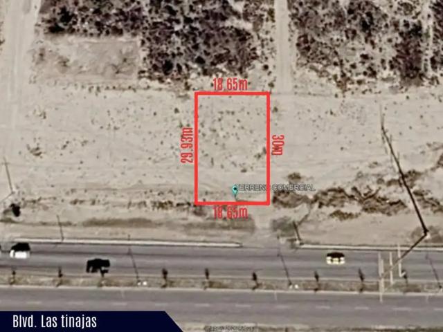 Terreno disponible para venta sobre Blvd. Las tinajas