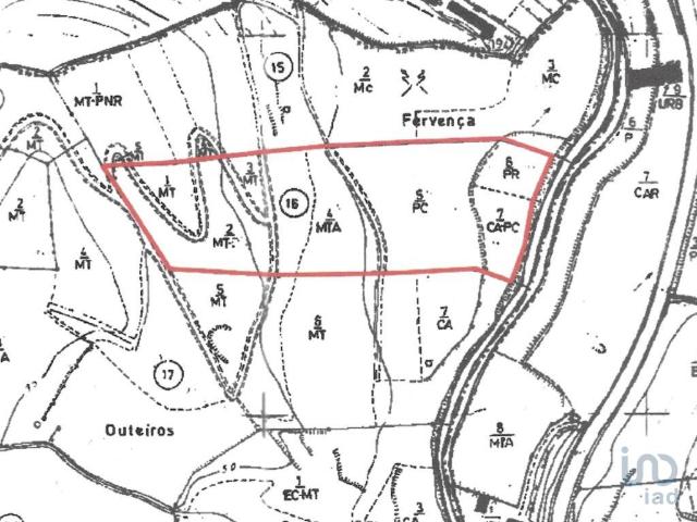 Terreno em Alcobaça e Vestiaria de 12200,00 m²