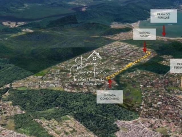 Terreno em Condomínio à Venda em Guarujá SP, Jardim Acapulco 525m² de Área