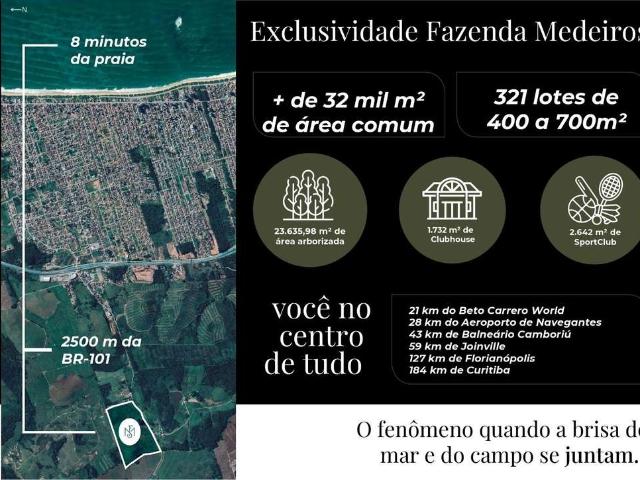 Terreno em Condomínio para Venda em Barra Velha/SC Medeiros