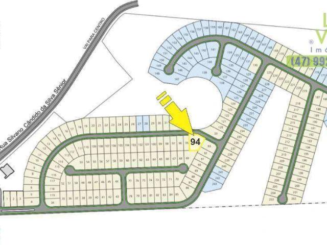 Terreno em Condomínio para Venda em Blumenau/SC Ponta Aguda