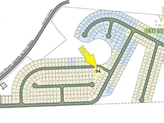 Terreno em Condomínio para Venda em Blumenau/SC Ponta Aguda