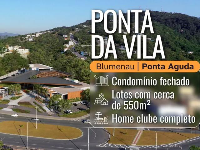 Terreno em Condomínio para Venda em Blumenau/SC Ponta Aguda