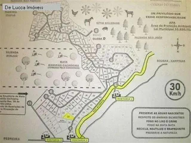 Terreno em Condomínio para Venda em Campinas/SP Parque Jatibaia Sousas