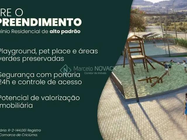 Terreno em Condomínio para Venda em Criciúma/SC Mina do Mato