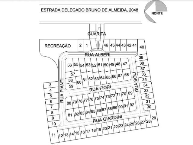 Terreno em Condomínio para Venda em Curitiba/PR Campo de Santana