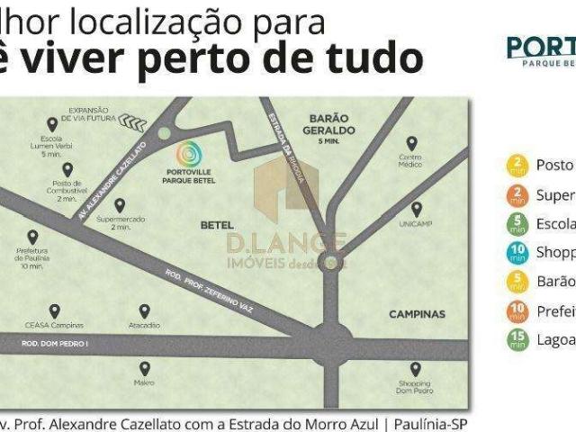 Terreno em Condomínio para Venda em Paulínia/SP Betel