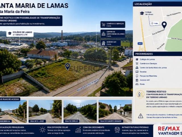 Terreno em Santa Maria de Lamas