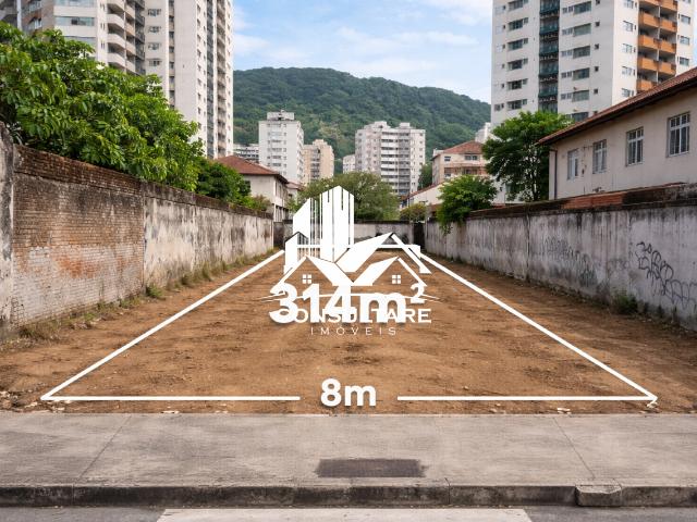 Terreno em Vila Belmiro, Santos/SP de 314m² à venda por R$ 898.950,00