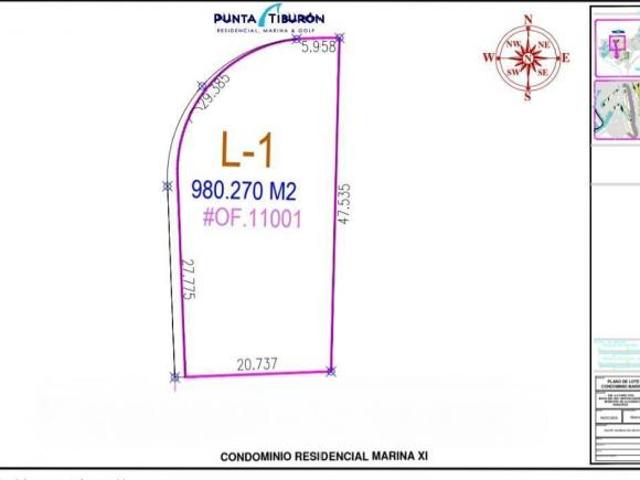 Terreno en Marina en Punta Tiburón