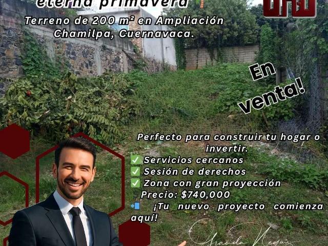 Terreno en Ampliacion Chamilpa Cuernavaca Morelos
