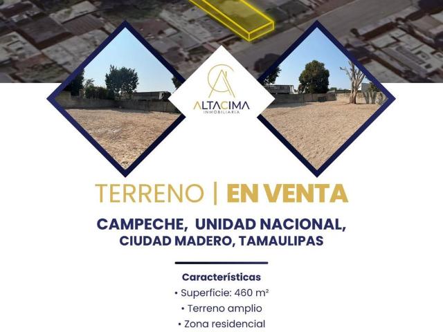 Terreno en Ampliacion Unidad Nacional Ampliaci?n