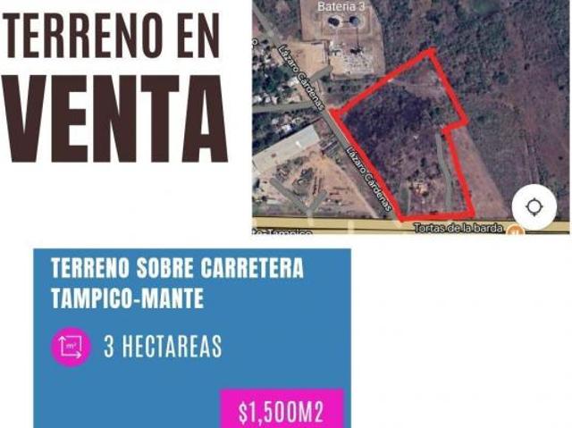 Terreno en Carretera Tampico Mante
