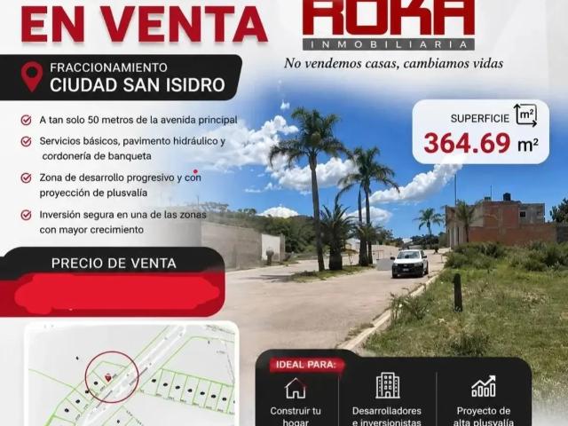 TERRENO EN CIUDAD SAN ISIDRO