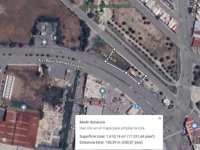 Terreno en en avenida importante