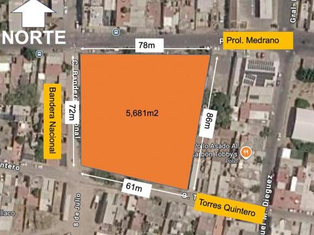 Terreno en esquina 5,600m2 uso de suelo mixto Tonala