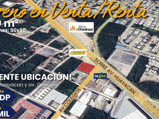 Terreno en esquina sobre av.Huayacan y av. Colegios