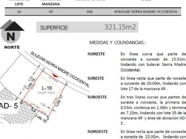 Terreno en Fraccionamiento Zanda