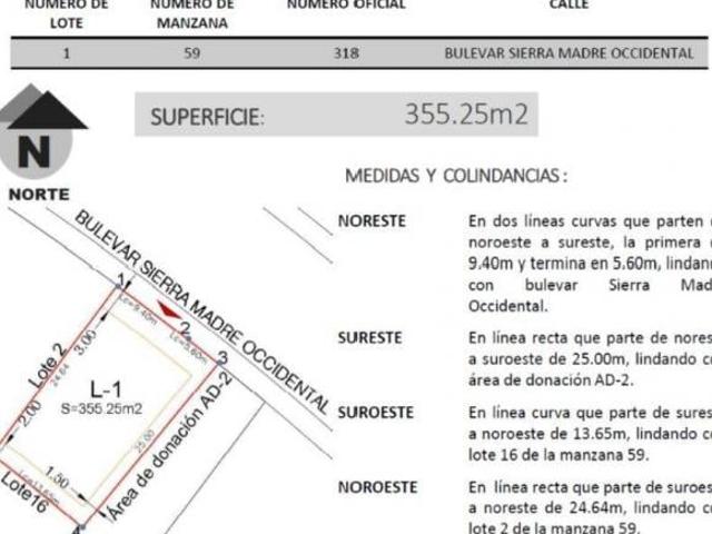 Terreno en Fraccionamiento Zanda
