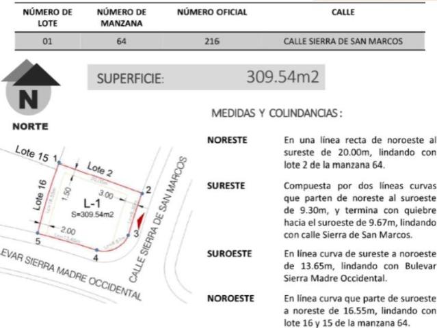 Terreno en Fraccionamiento Zanda