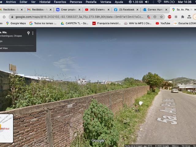 Terreno en la mejor zona comercial de Comitan