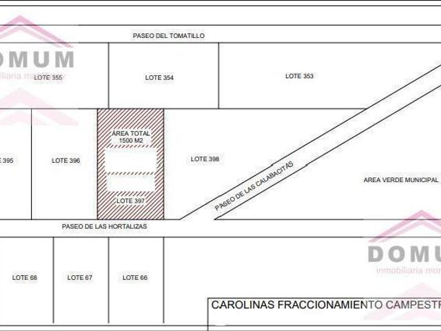 Terreno en Las Carolinas, Cadereyta N.L