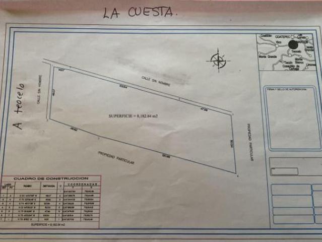 Terreno en Pueblo Teocelo