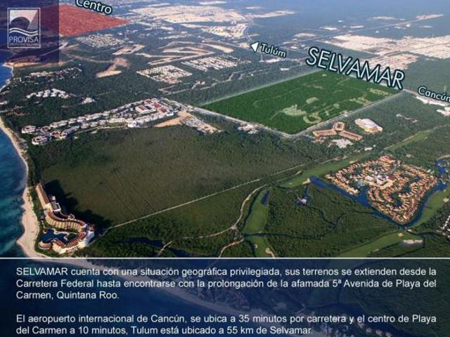 Terreno en Playa del Carmen, Residencial Selvamar, a metros del mar caribe