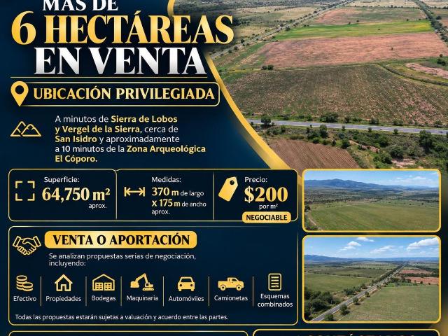 Terreno en Rancho o rancheria Trojes
