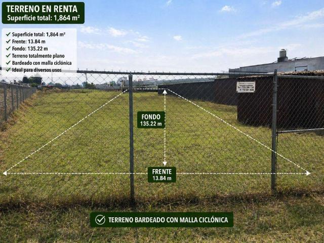 Terreno en renta, Metepec, San Gaspar
