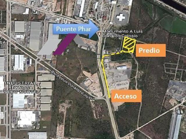 Terreno en RENTA o VENTA, Carretera Reynosa Puente Pharr 9,793 m2 Reynosa, Tamps