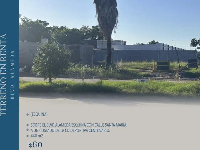 TERRENO EN RENTA BOULEVARD ALAMEDA