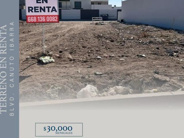 TERRENO EN RENTA BOULEVARD CANUTO IBARRA