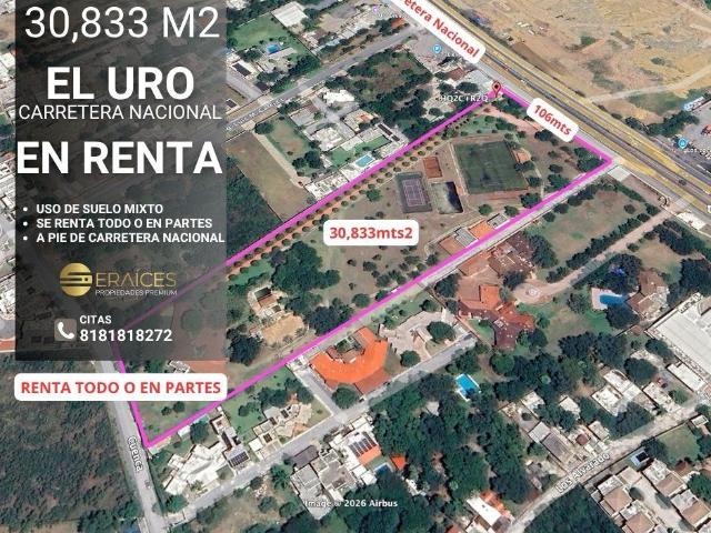 Terreno en RENTA EL URO