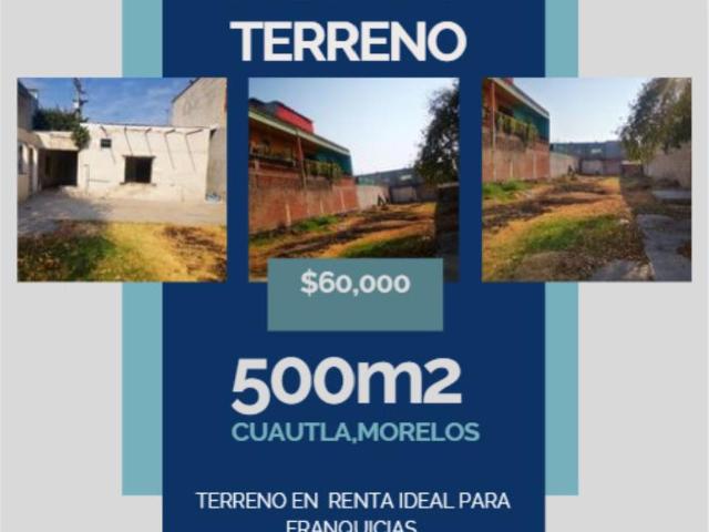 Terreno en renta en Manantiales, Cuautla, Morelos