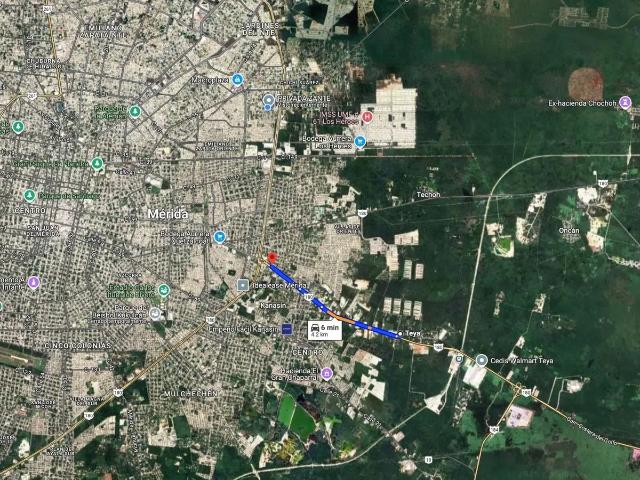 TERRENO EN RENTA EN MÉRIDA YUCATÁN EN TEYA KANASÍN A UN LADO DEL TREN MAYA