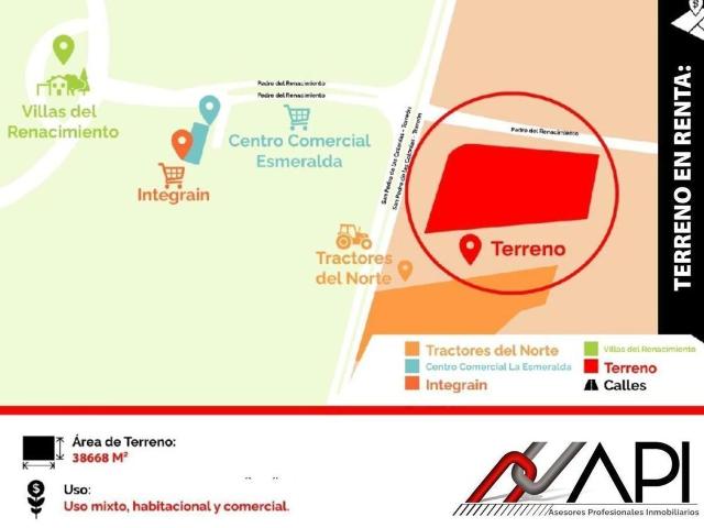 TERRENO EN RENTA EN AUTOPISTA TORREON SAN PEDRO EN TORREON