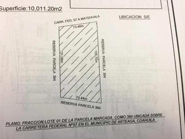 Terreno en renta en Arteaga Centro, Arteaga, Coahuila de Zaragoza