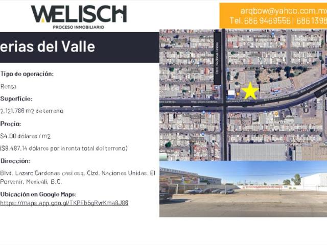 Terreno en renta en El Porvenir, Mexicali, Baja California