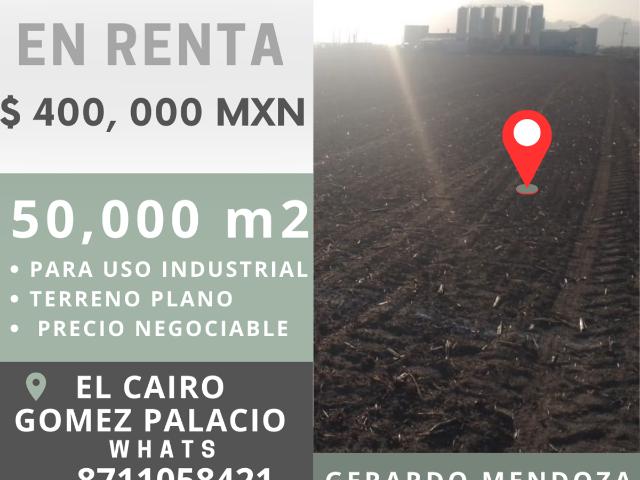Terreno en renta en San Antonio, Gómez Palacio, Durango