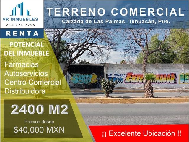 Terreno en renta en San Nicolas Tetitzintla, Tehuacán, Puebla